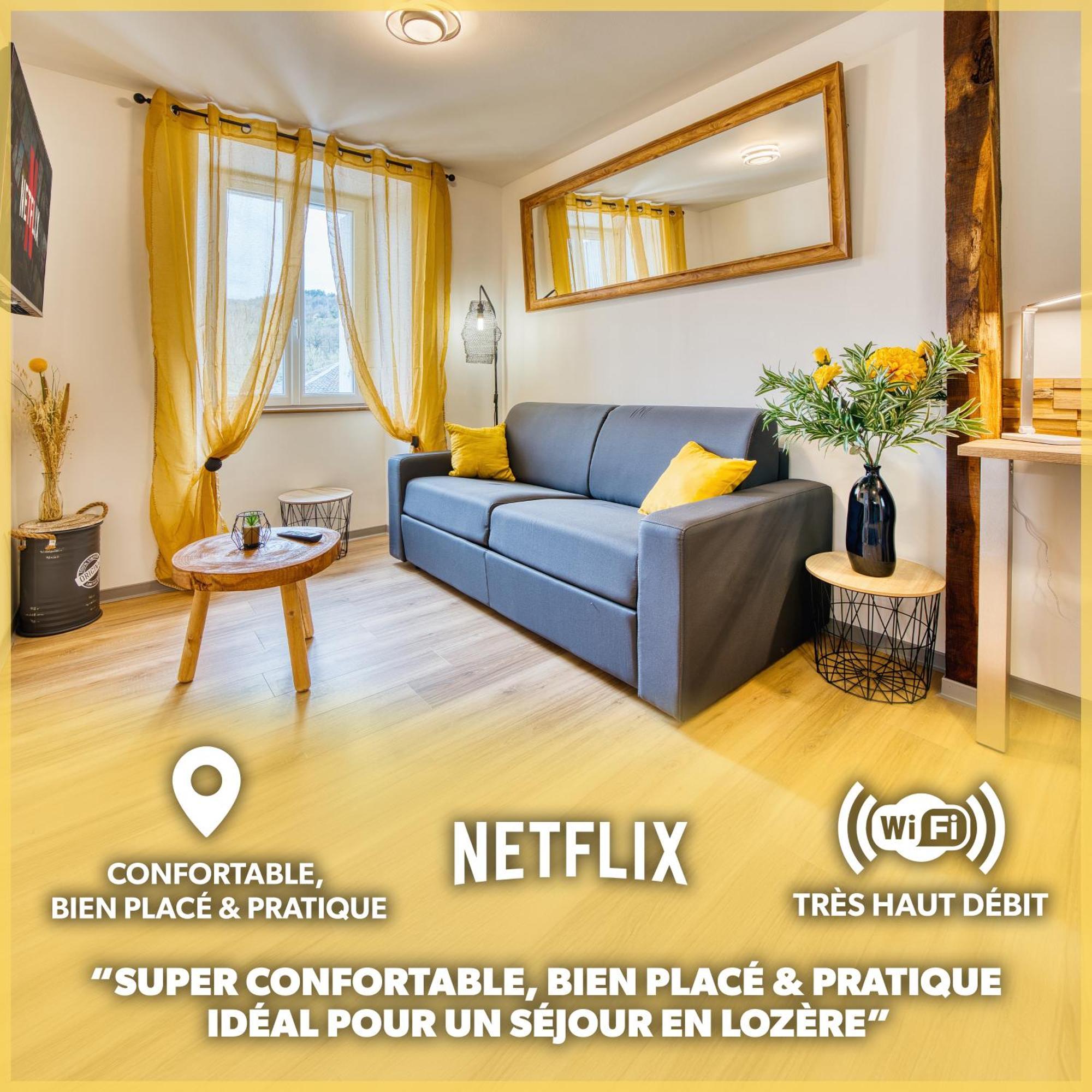 Apartament Les Hourtous Netflix Wi-Fi Fibre Terasse 4 Pers Banassac Zewnętrze zdjęcie